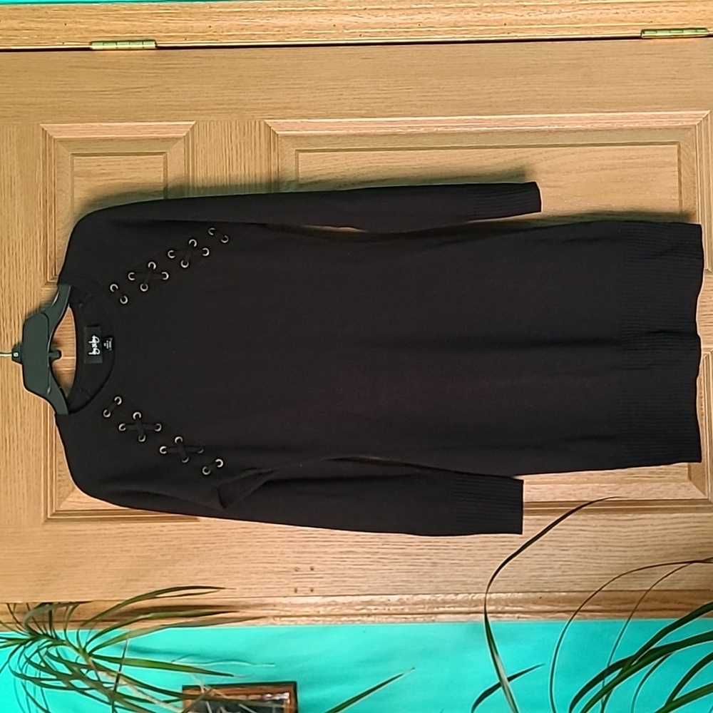 Little black sweater dress